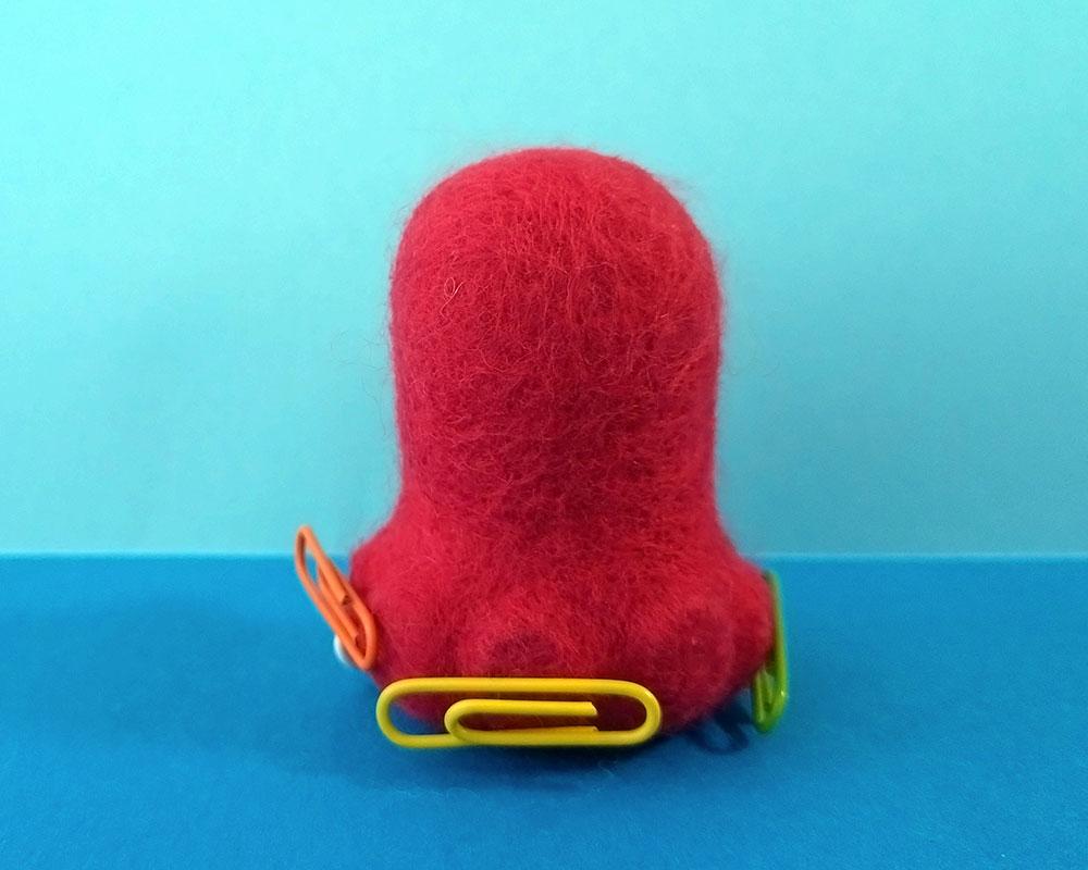 【羊毛フェルト】タコさんクリップホルダー | 5枚目