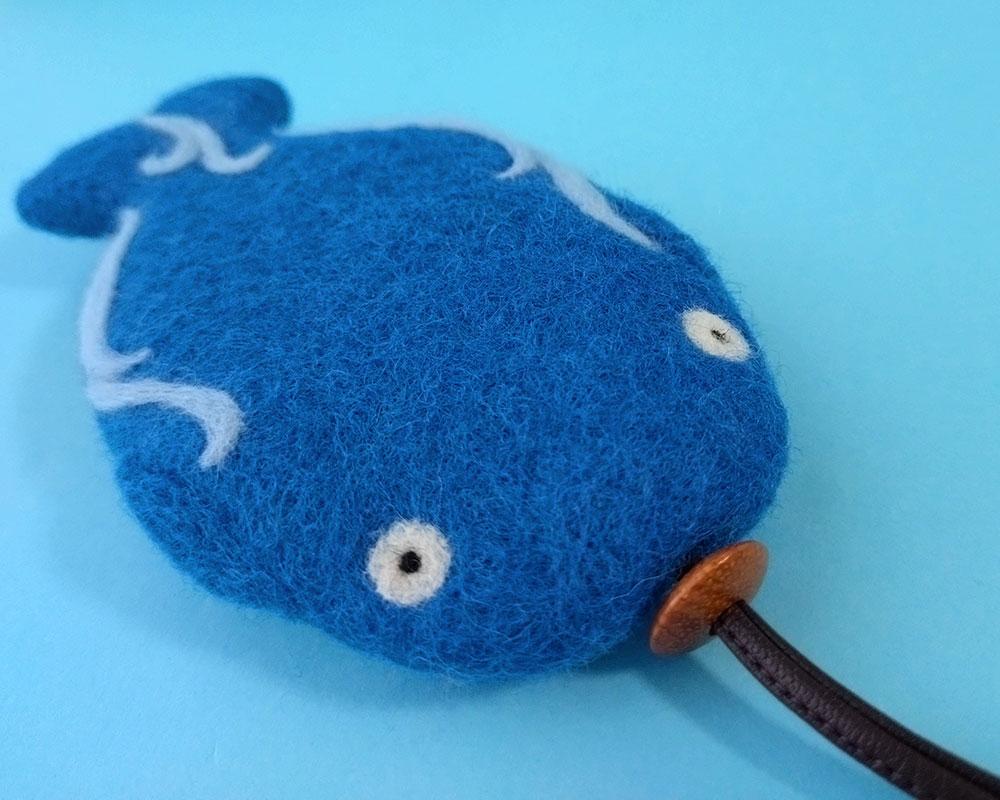 クジラ君のフェルト キーケース | 2枚目