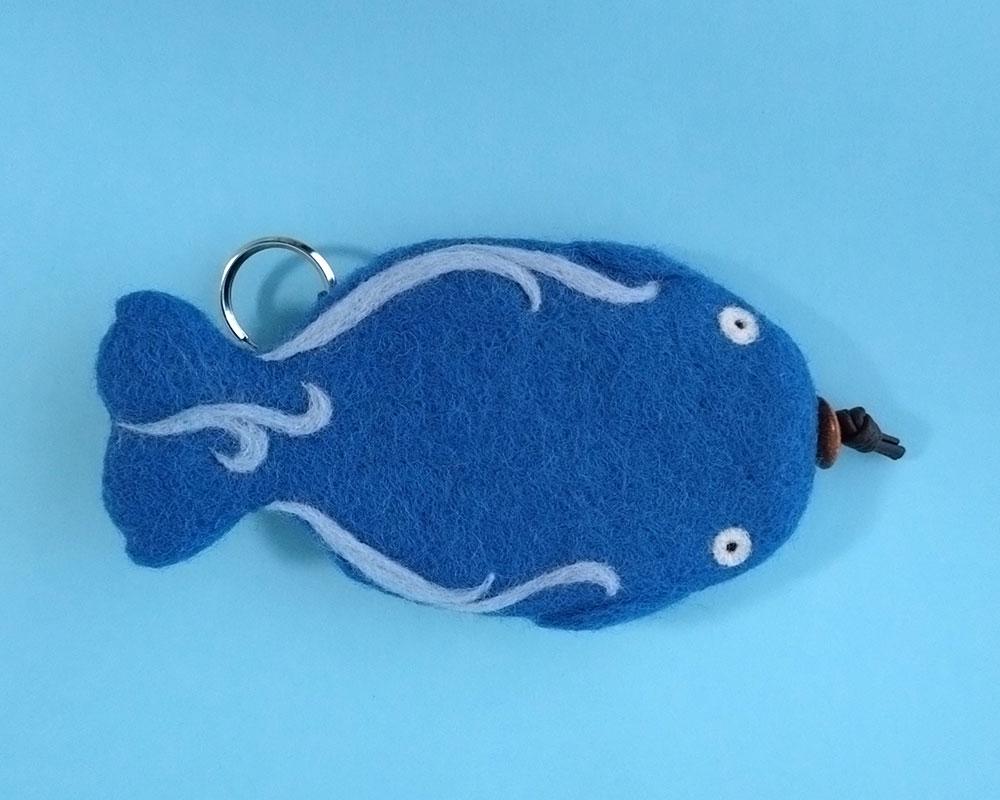 クジラ君のフェルト キーケース | 3枚目