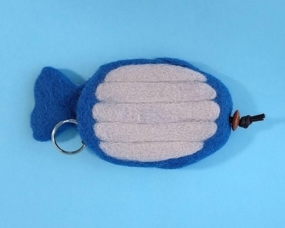 クジラ君のフェルト キーケース | 4枚目