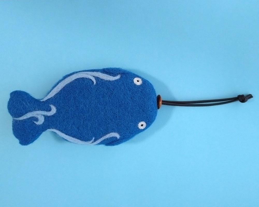 クジラ君のフェルト キーケース | 5枚目