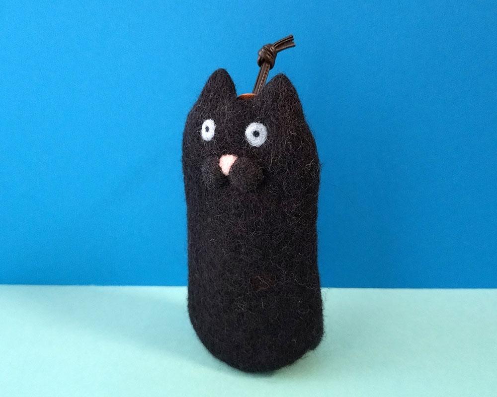 クロネコさんのフェルト キーケース | 2枚目