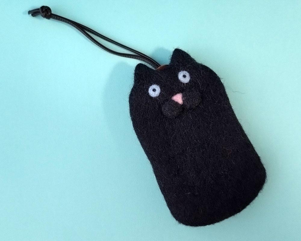 クロネコさんのフェルト キーケース | 4枚目